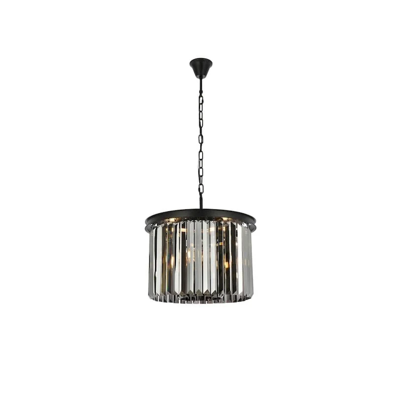 Royce Edge 6-Light Matte Black Pendant
