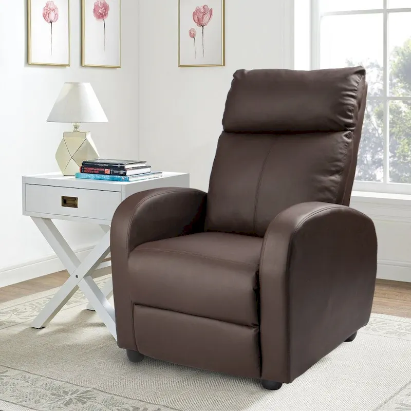 Homall Recliner Chair PU Leather Single Living Room Sofa Recliner