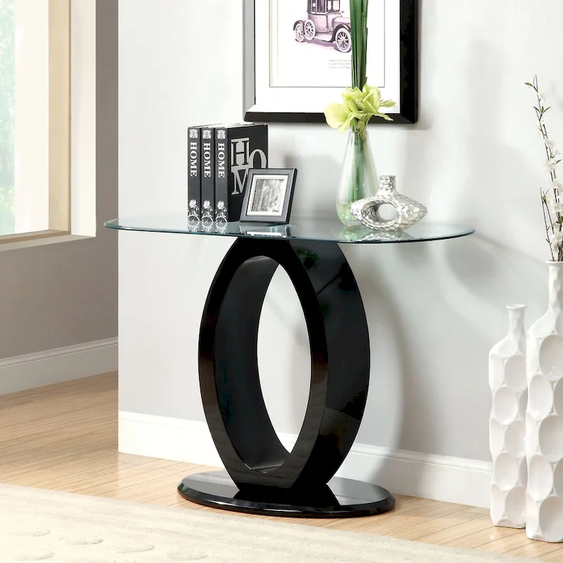 Opelle Modern 47-inch Wood O-shaped Base Sofa Table by