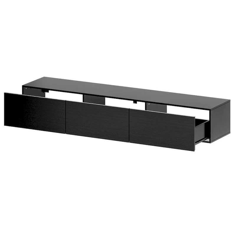 Wall Floating Media Consoles Hanging TV Console With Light TV Stand