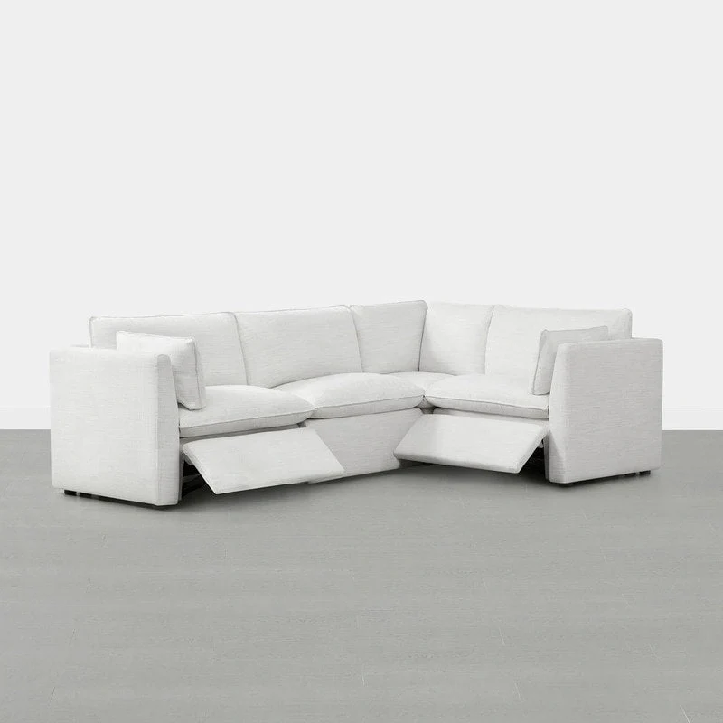 Cypress 107W L-shape Power Reclining Sectional Sofa Couch