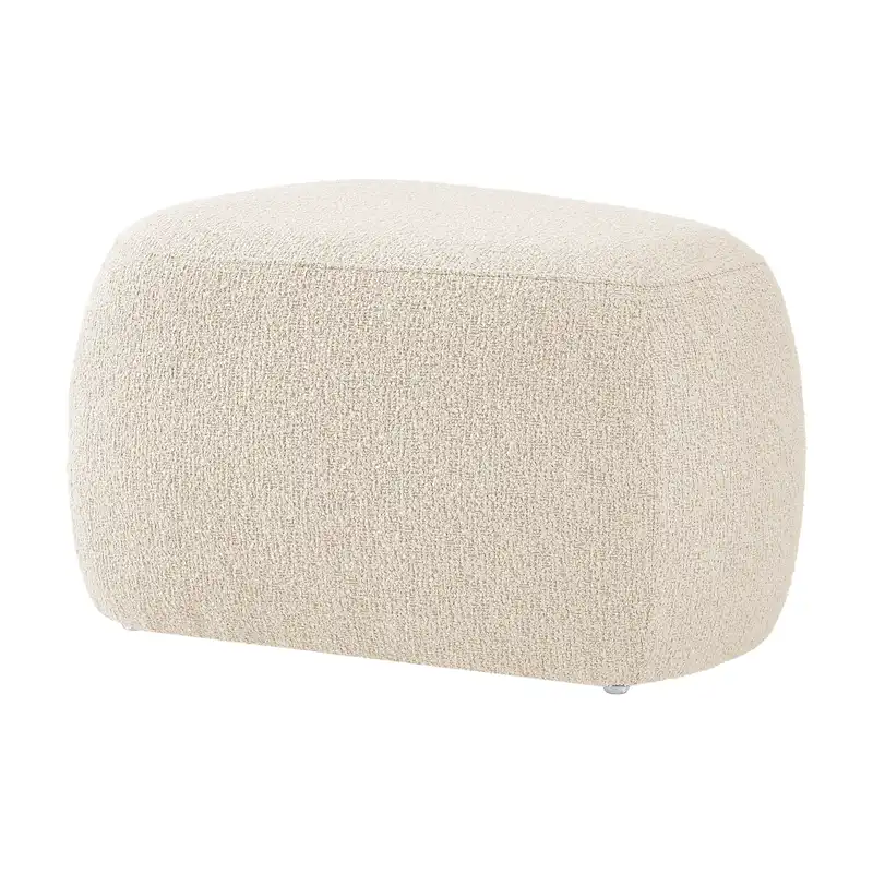 Boucle Ottoman – Charcoal / Beige, Small & Large