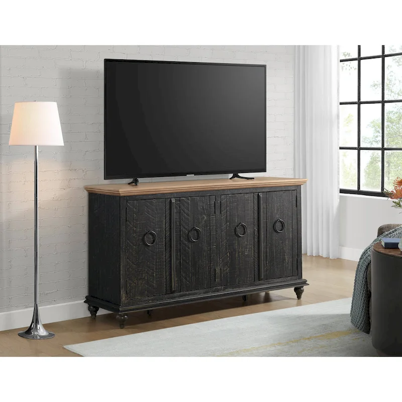 Garden District Solid Wood 65 TV Stand Console