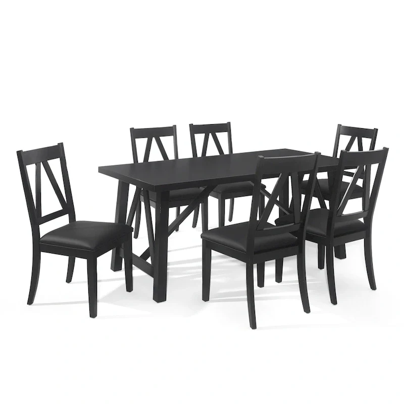 Fairgreens Farmhouse Wood 7 Piece Dining Set by Christopher Knight Home