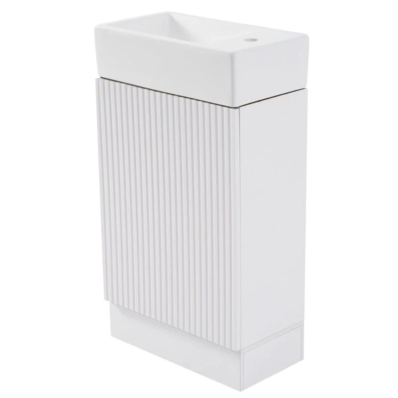 Bathroom Vanity Cabinet with Two-tier Shelf