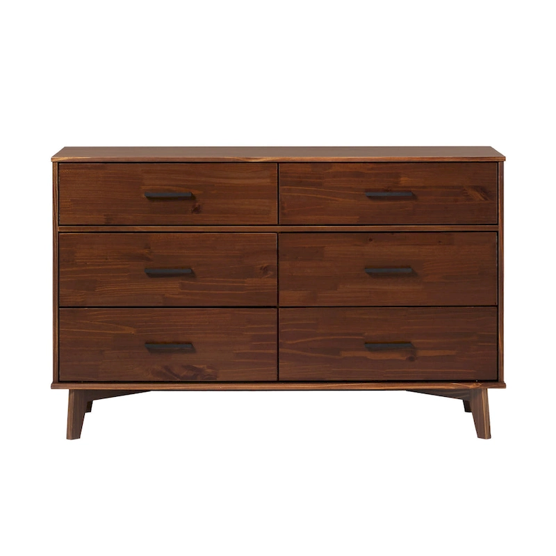 Middlebrook Modern Solid Wood 6-Drawer Dresser with Metal Handles