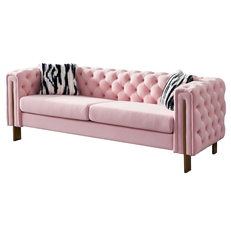 Modern Tufted Velvet Living Room Sofa