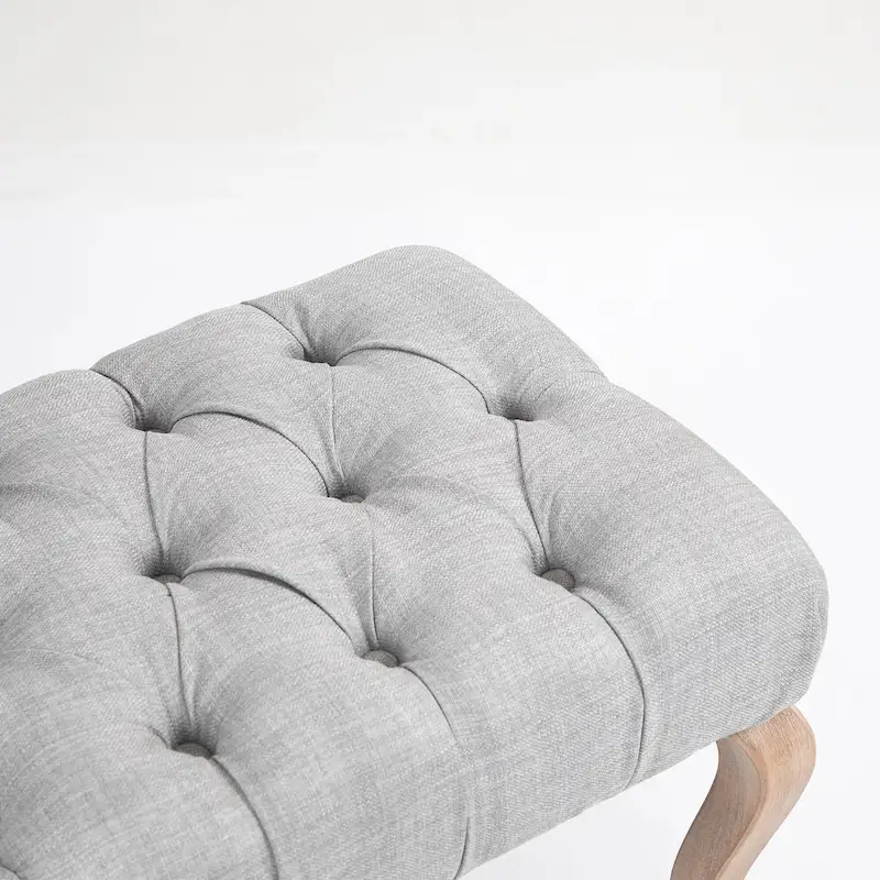 AVAWING Upholstered Tufted Ottoman Bench Accent Entryway Bench