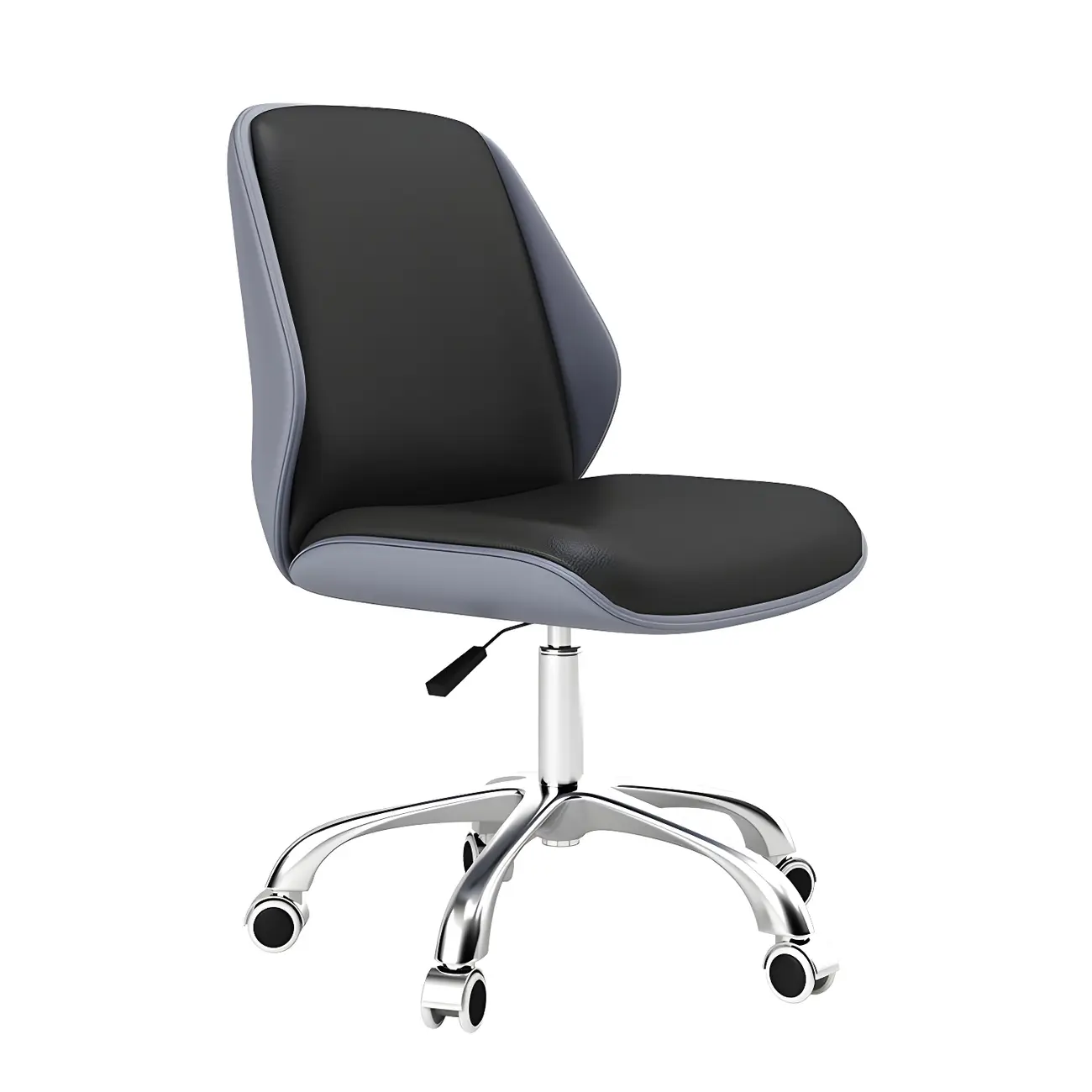 Modern Leather Upholstered Swivel Office Chair