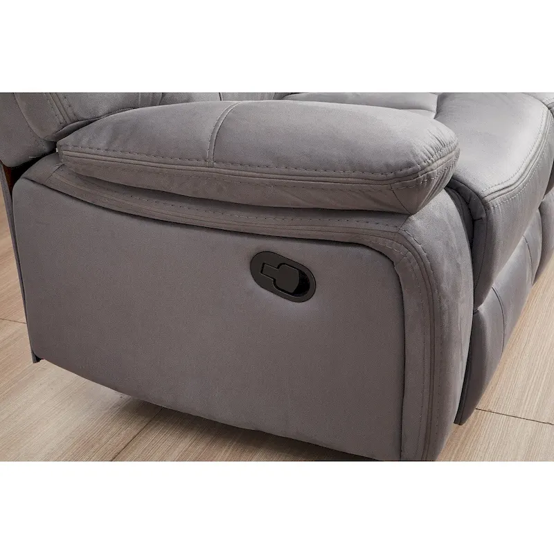 Betsy Furniture 2 Piece Microfiber Reclining Living Room Set, Sofa and Loveseat