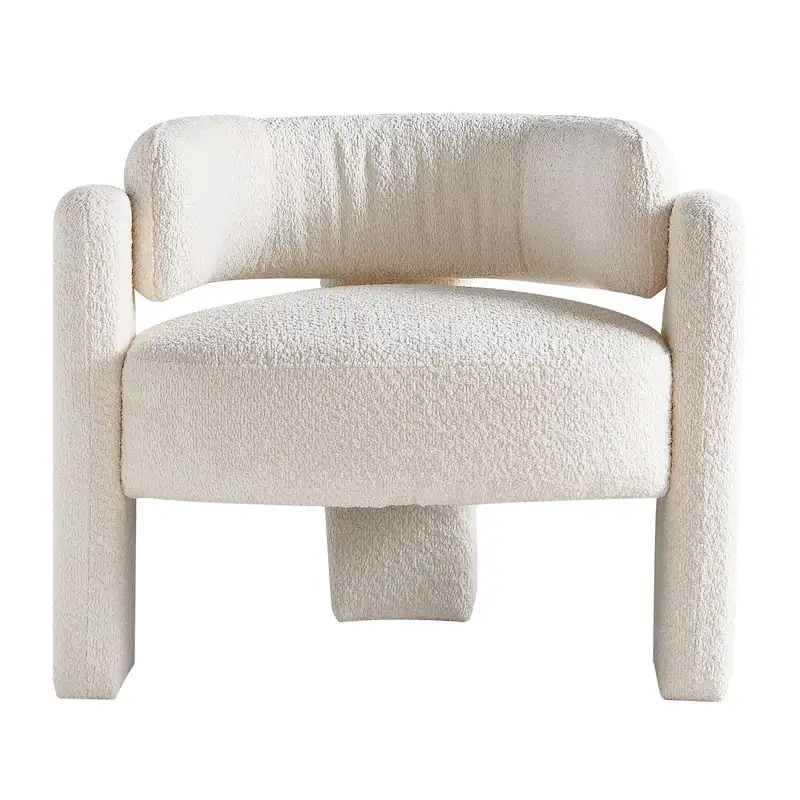 Boucle Upholstery Accent Chair