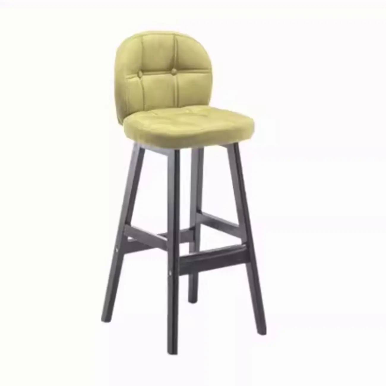Elegant Low Back Bucket Faux Leather Bar Stool