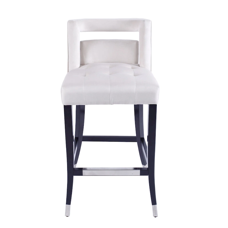 Suede Velvet Barstool with nailheads Dining Room Chair