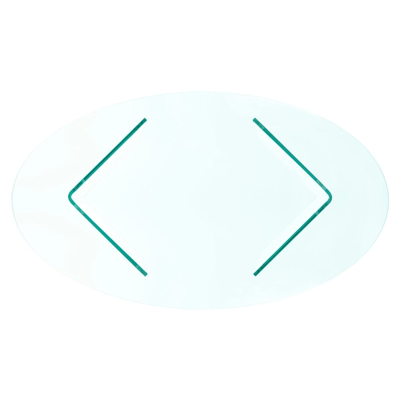 SAFAVIEH Beda Tempered Glass Coffee Table - 47 W x 28 D x 16 H - 47Wx28Dx16H