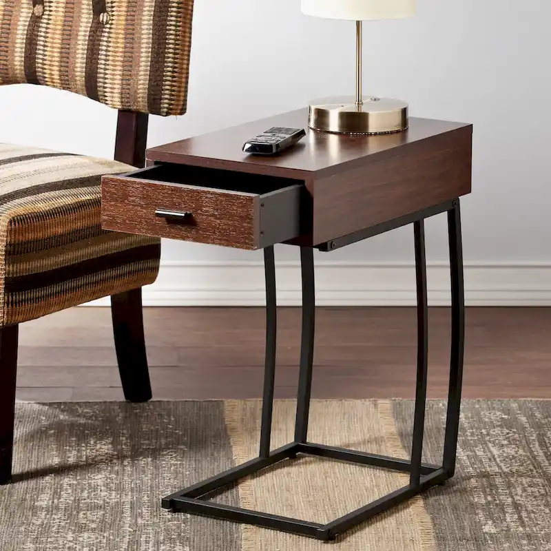 SEI Furniture Liatris Side Table w/ Power and USB