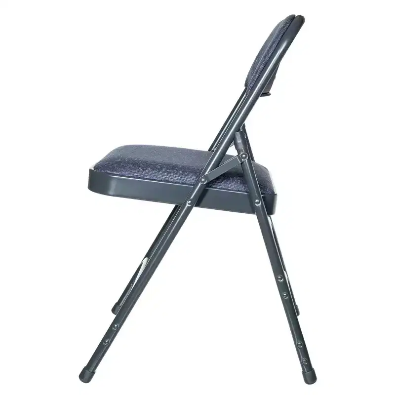 Set of 4 Deluxe Fabric Padded Triple Brace Folding Chairs - Hampden Furnishings