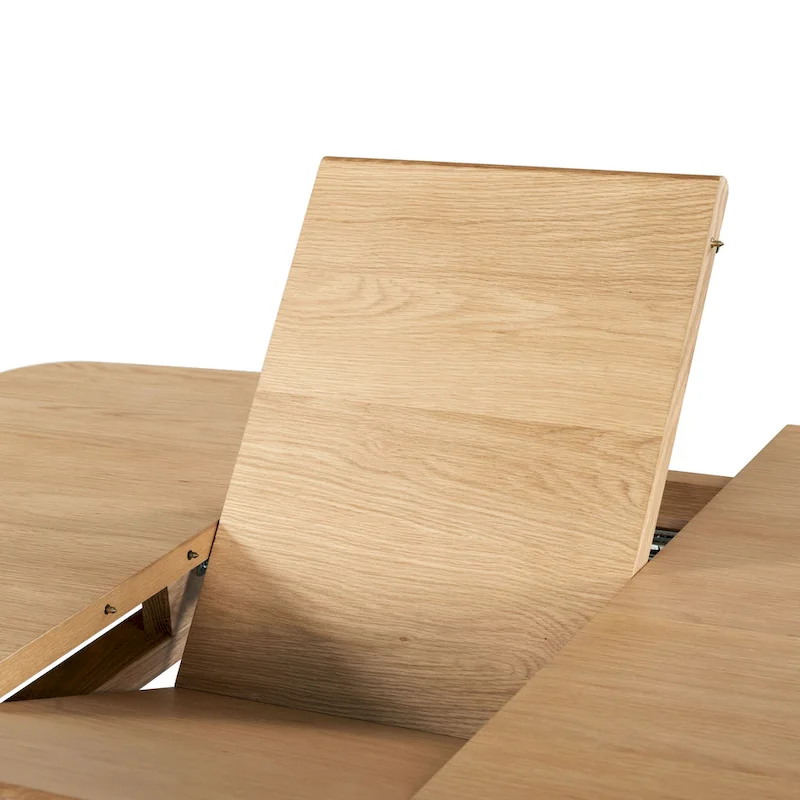 SAFAVIEH Couture Jeanick Extendable Dining Table - 50 W x 50 D x 30 H - 50Wx50Dx30H