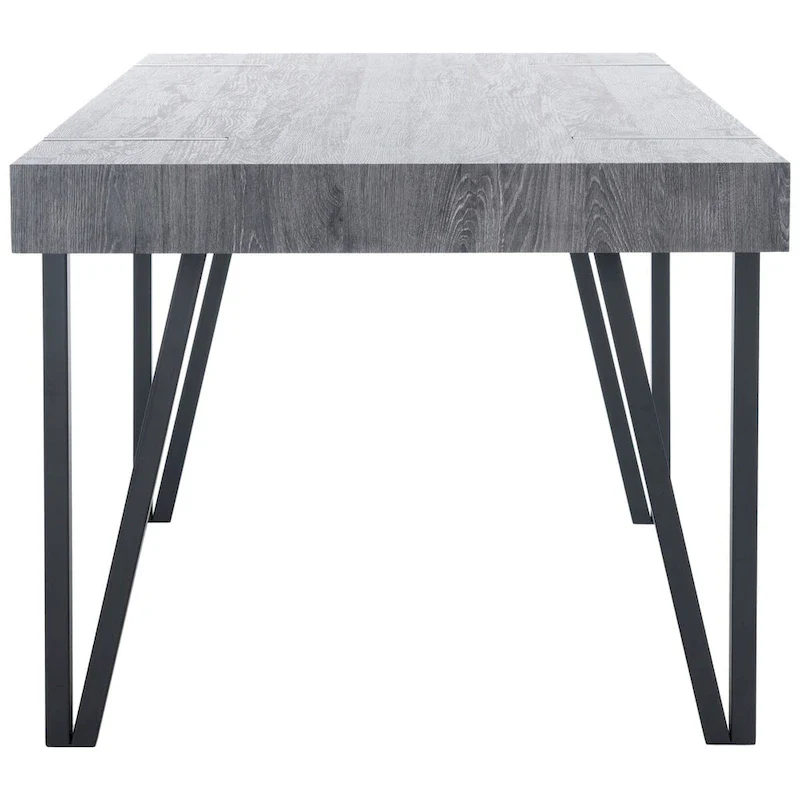 SAFAVIEH Asal Mid-Century Industrial Rustic Dining Room Table - 59.1 W x 35.4 L x 29.5 H - 59Wx35Dx30H