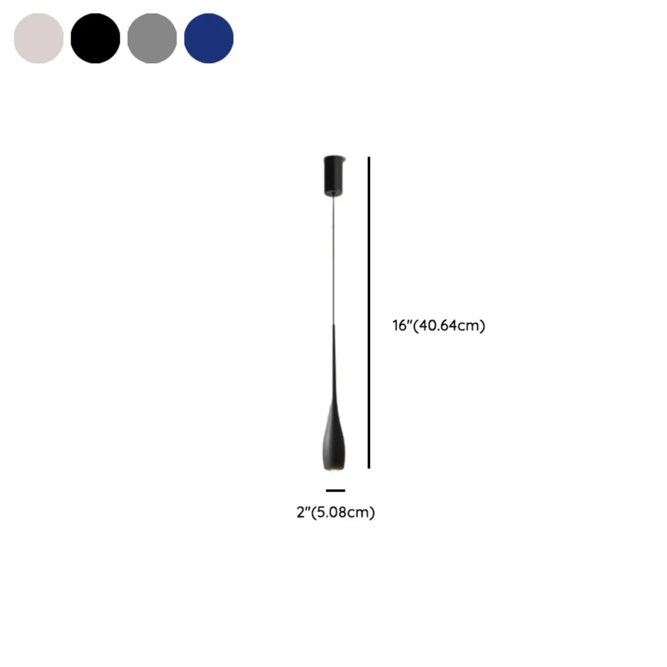 Modern Dimming Streamlined Metal Acrylic Pendant Light