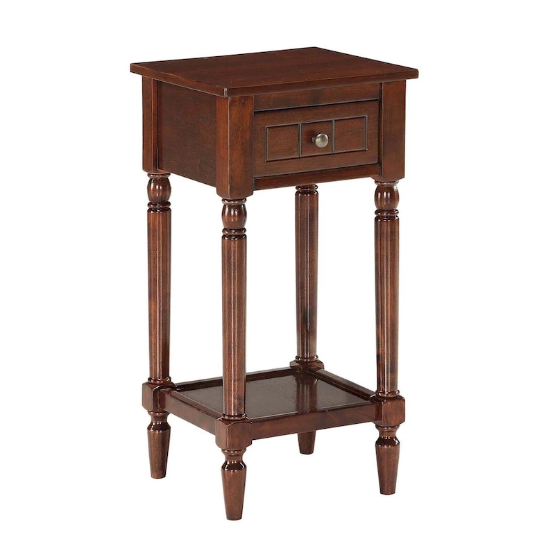Convenience Concepts French Country Khloe 1 Drawer Accent Table with Shelf