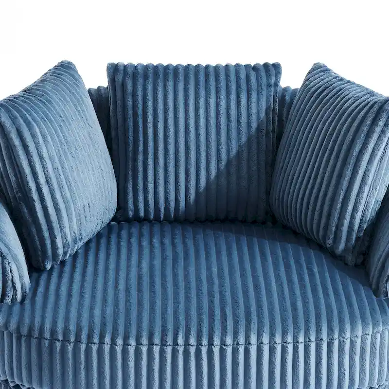 Swivel Tub Chair With Integrated Armrests And Removable, Washable Cover