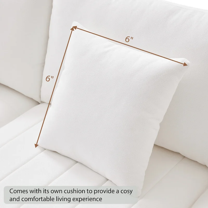 [VIDEO provided][New]89*79Modern Sectional Sofa with Vertical Stripes,2 Pillows,5-Seat Couch with Convertible Ottoman,Various C