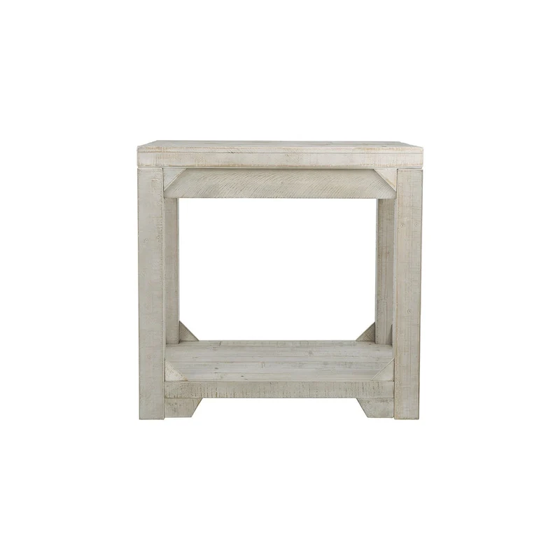 Fregine Whitewash Casual Rectangular End Table