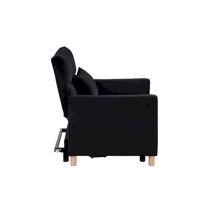 Convertible Sleeper Sofa Chair Bed, Adjustable Chair with Pillow, Multi-Functional Sleeper Chair