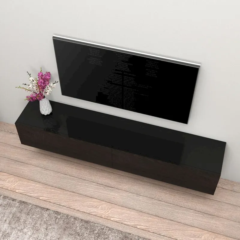 Berno 71-in. Modern Glossy Wall-mounted Floating TV Stand
