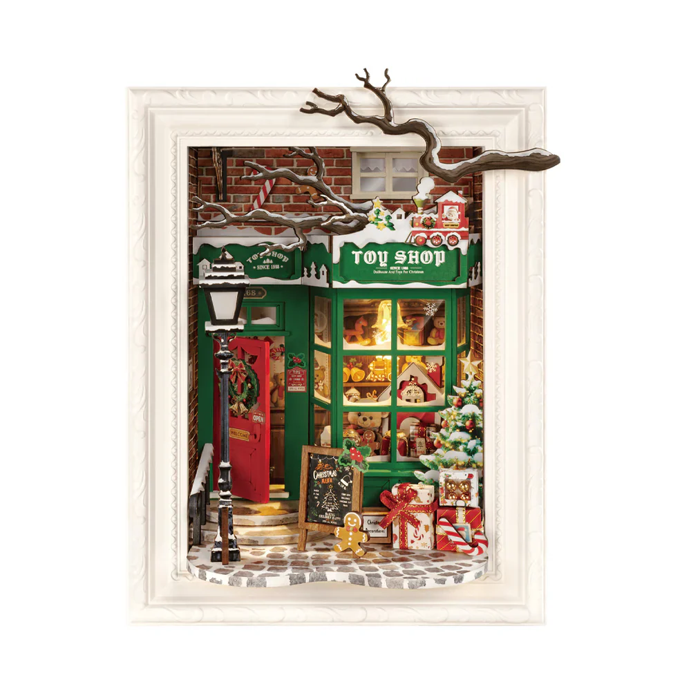 Robotime Rolife Santa's Toy Shop 3D Wooden Puzzle DP006