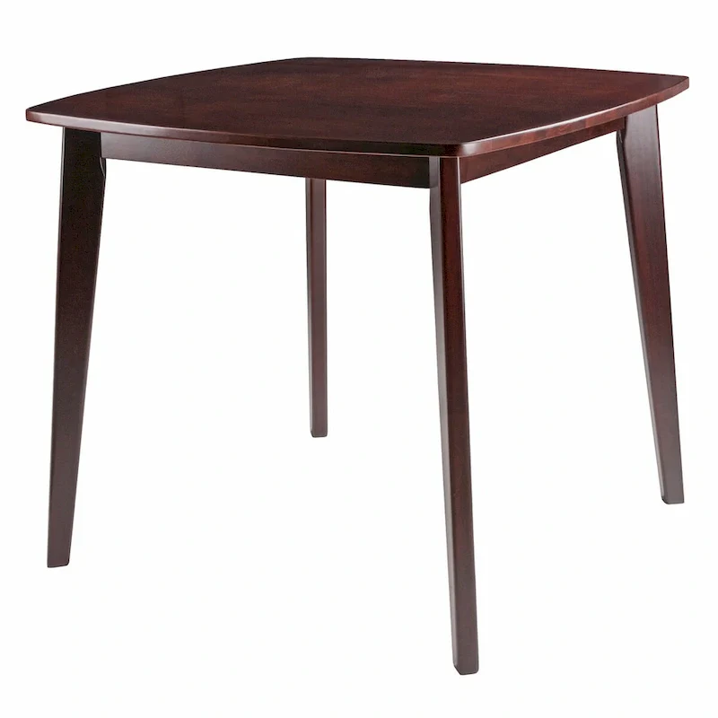 Pauline Dining Table, Walnut - 34.02 x 34.02 x 29.33 inches