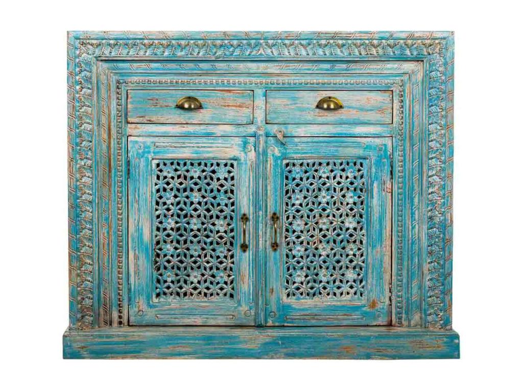 Hall Bois Fini - Bleu