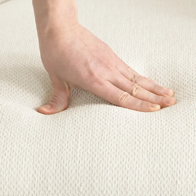 LUE BONA Swivel Accent Armchair Fabric Blend, Modern Upholstered Barrel Chair Living Room Sofa Chair