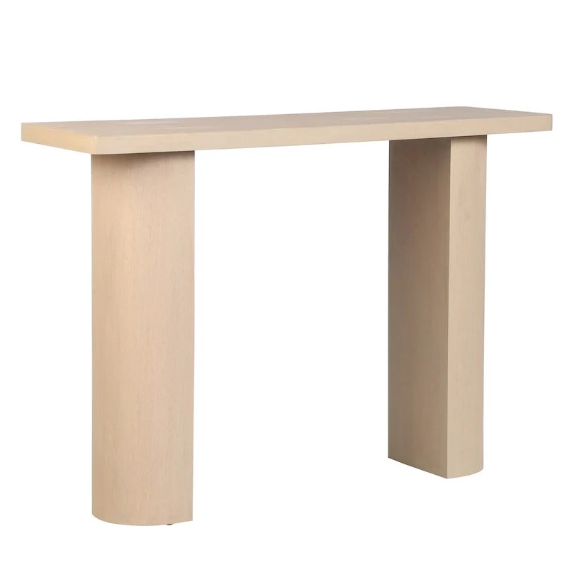 Half Moon Mango Wood Console Table by East at Main