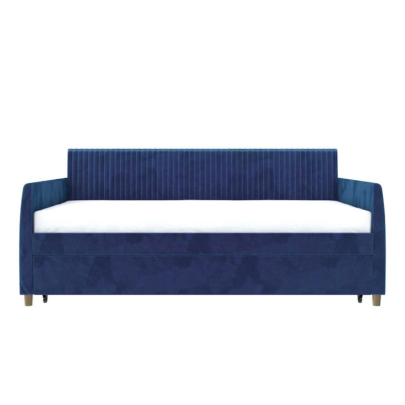 Mr. Kate Daphne Upholstered Twin Daybed with Roll Out Trundle