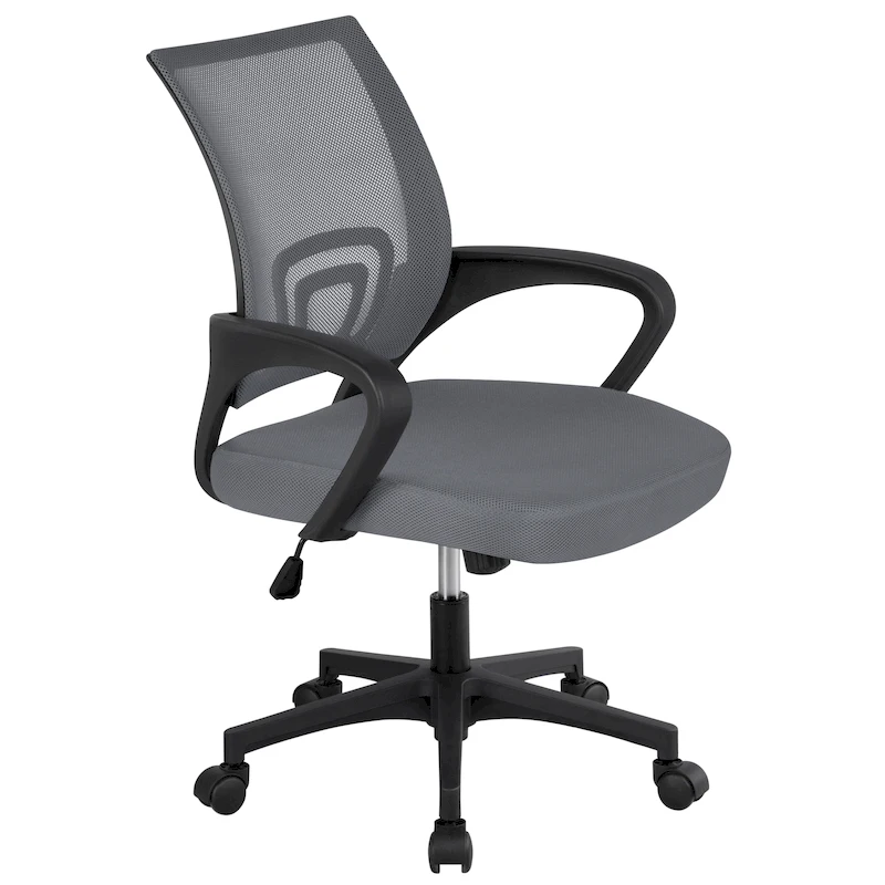 Yaheetech Adjustable Ergonomic Office Chair MidBack Mesh Swivel Chair