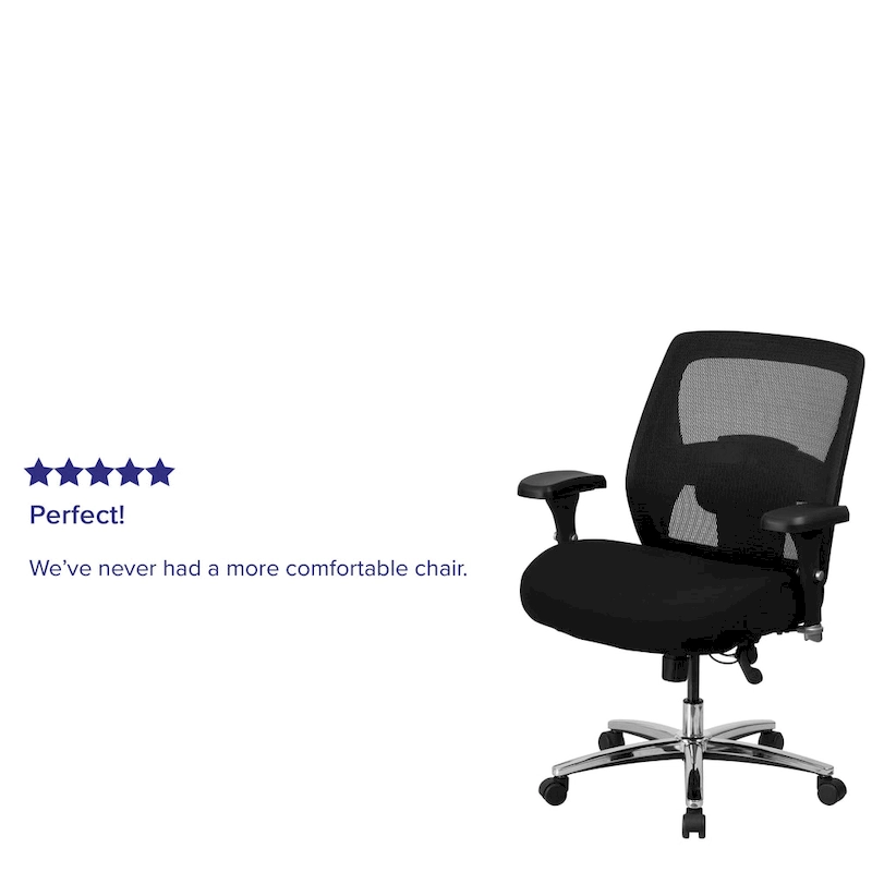 24/7 Intensive Use Big & Tall 500 lb. Rated Mesh Ergonomic Office Chair