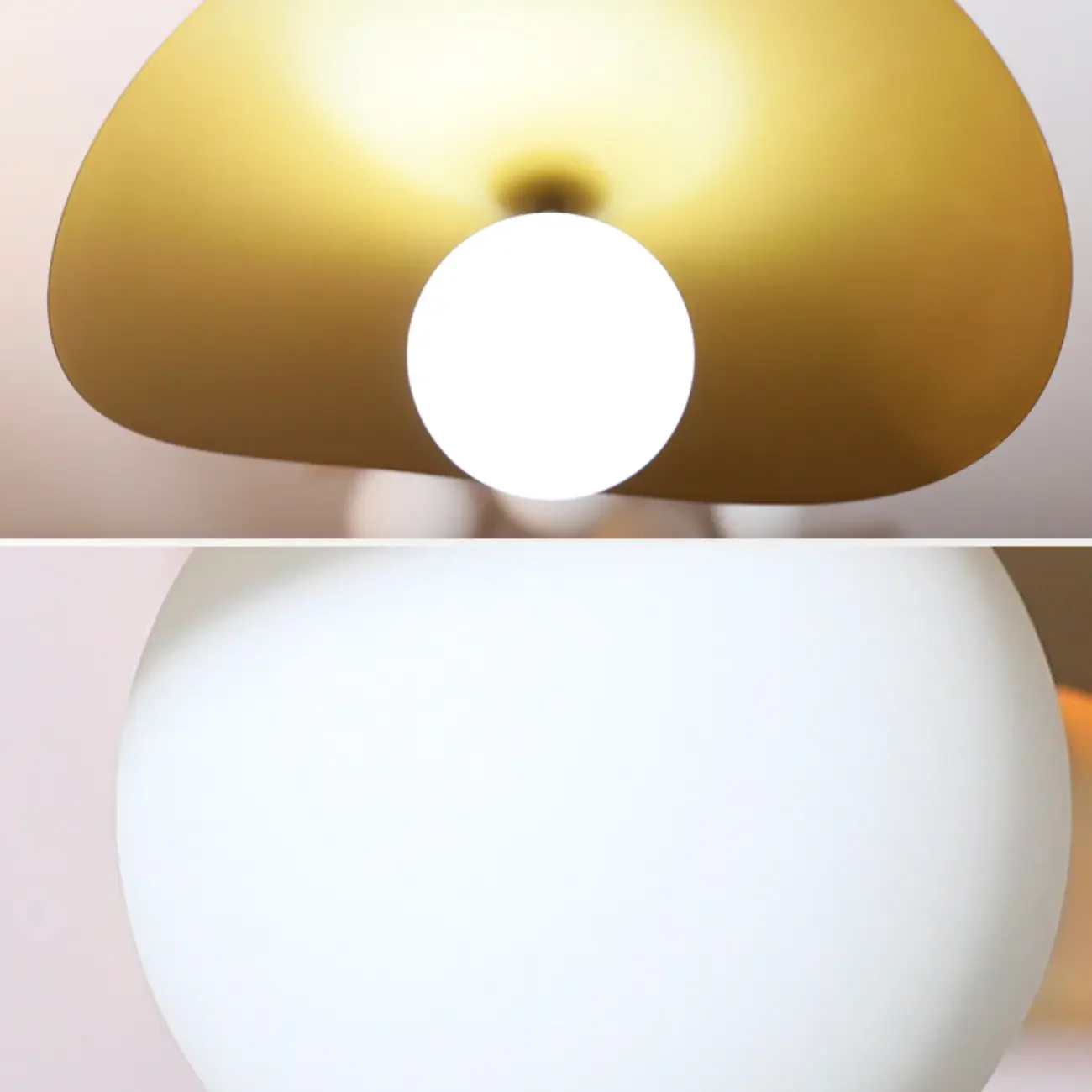 Designer White Glass Globe Pendant Light with Lotus Leaf Shade