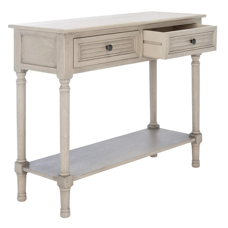 SAFAVIEH Tinnie 2-Drawer Console Table - 36 W x 13 L x 29.5 H - 36Wx13Dx30H