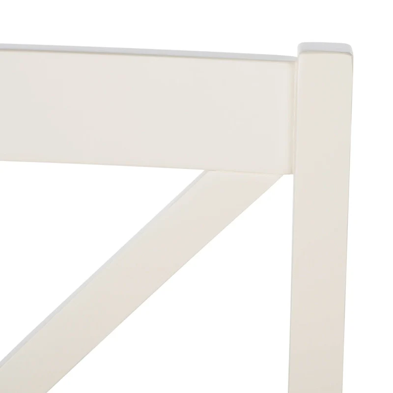 White/Natural Dining Chair - 17.5 W x 19.5 L x 37 H