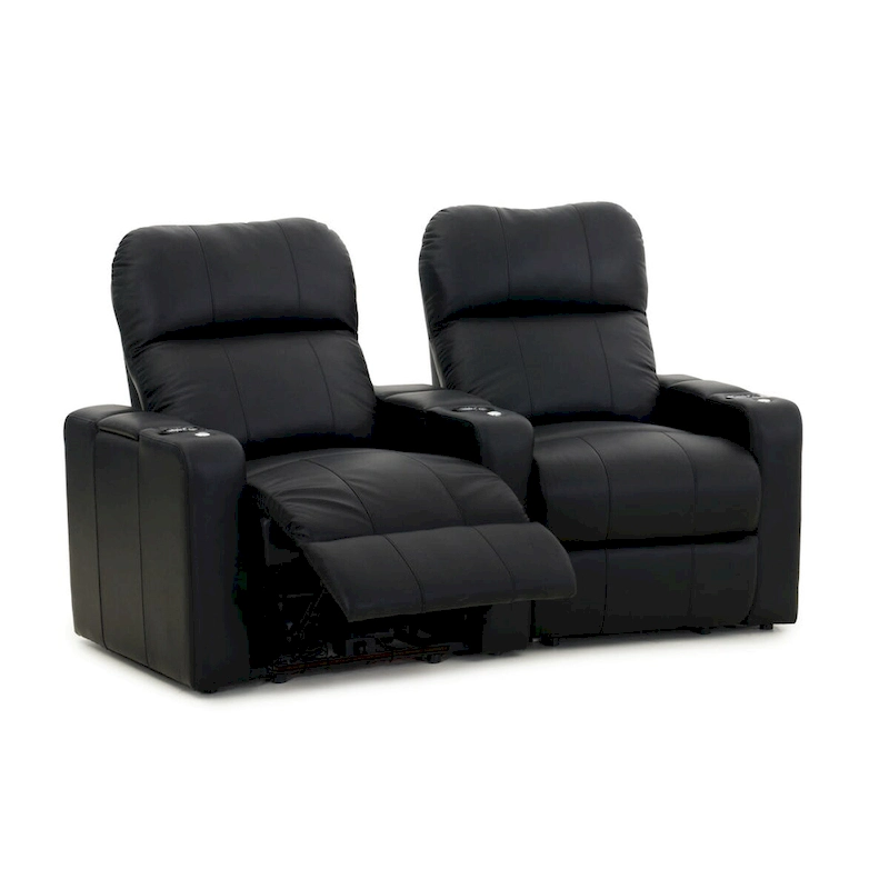 Octane Turbo XL700 Power Leather Home Theater Seating Set (Row of 2)