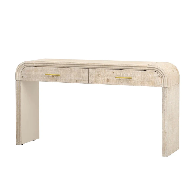 Unique Retro Silhouette Console Table with Open Style