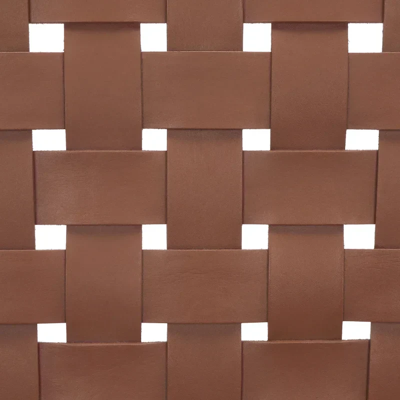 SAFAVIEH Vena Leather Woven Accent Chair - 30 W x 28 D x 28 H - 30Wx28Dx28H