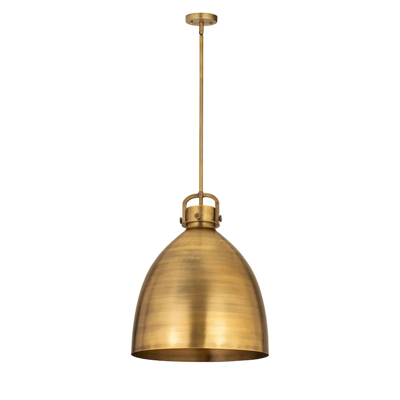 Innovations Lighting Newton Metal Bell - 1 Light 18  Stem Hung Pendant