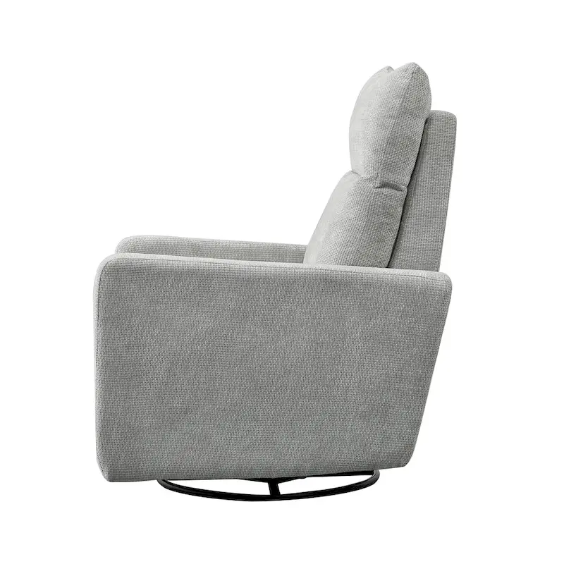 Olmas 33.5W Power Swivel Glider Recliner with USB Charger Set Of 2