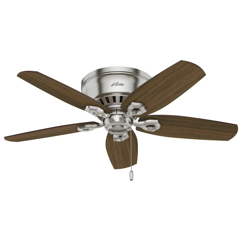 Hunter 42  Builder Low Profile Ceiling Fan with 3-Light LED Light Kit and Pull Chain