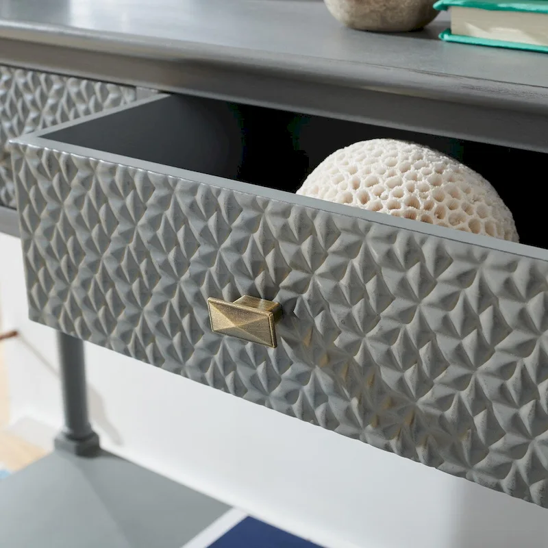 SAFAVIEH Salina 2-Drawer Console Table - 35.5 W x 13 L x 29.5 H - 36Wx13Dx30H