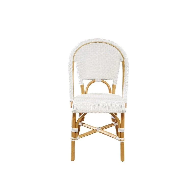 Leroy Rattan Dining Chair, White