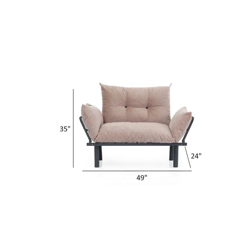 Sona Futon Love Seat ,Frame collapsible