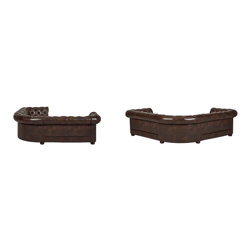 Gdansk 5-Seat L-Shaped Chesterfield Sectional Sofa